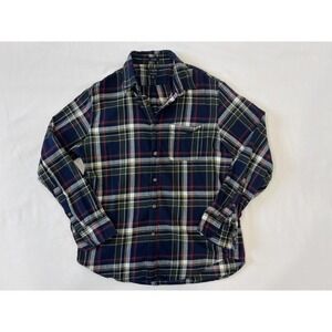 J. Crew Classic 100% Cotton Flannel Plaid Long Sleeve Button Down Size M